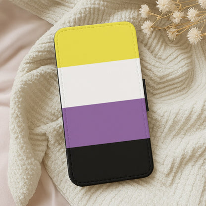 Non-Binary Flag - Pride Wallet Phone Case