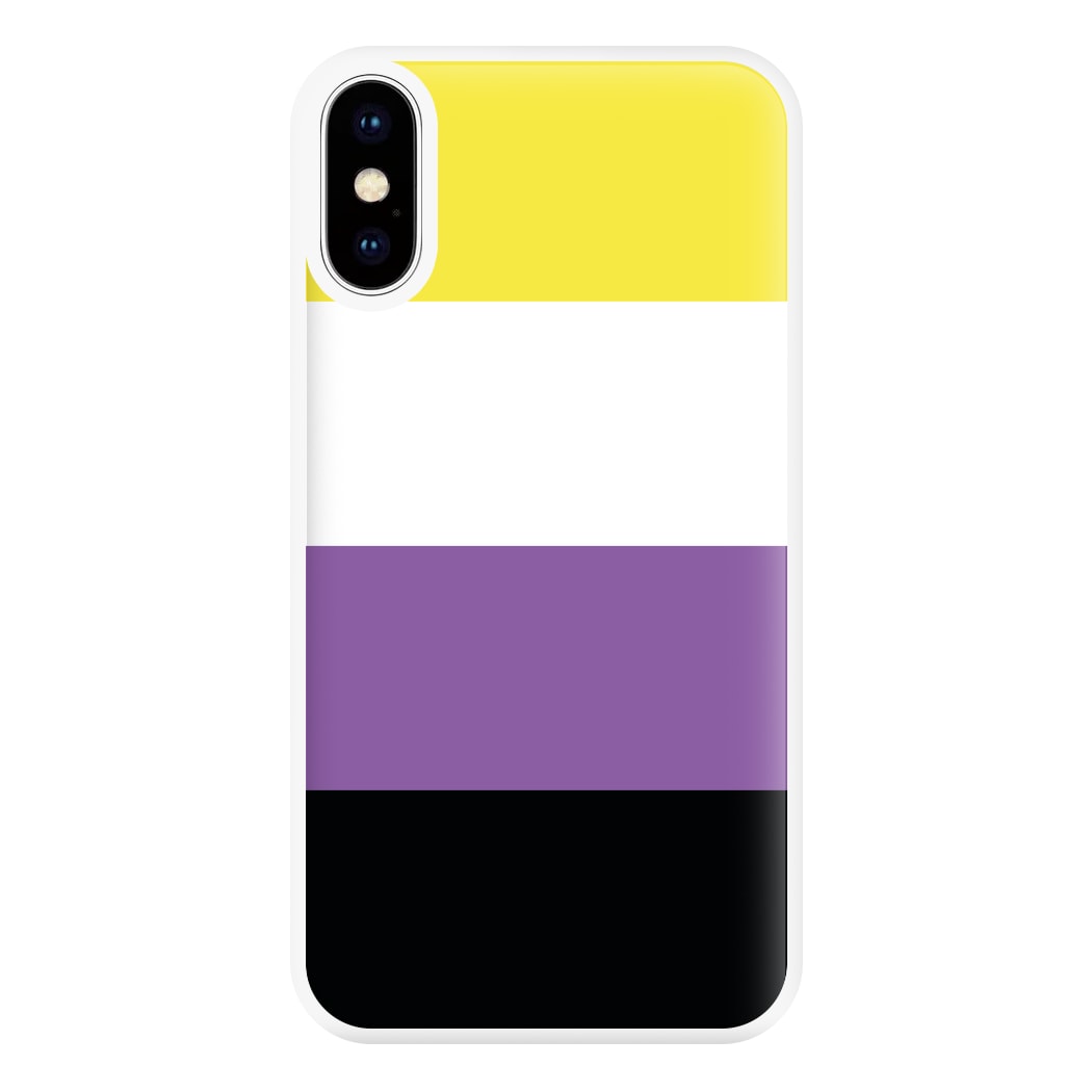 Non-Binary Flag - Pride Phone Case for iPhone XS Max