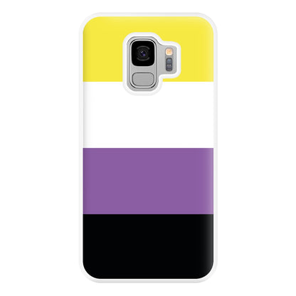 Non-Binary Flag - Pride Phone Case for Galaxy S9 Plus