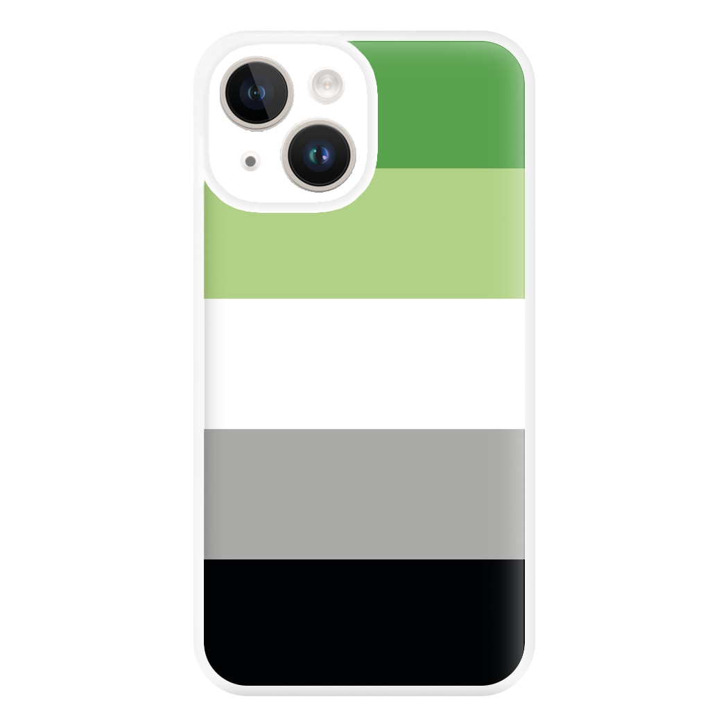 Aromantic Flag - Pride Phone Case for iPhone 14