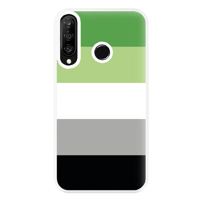 Aromantic Flag - Pride Phone Case for Huawei P30 Lite