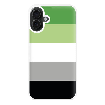 Aromantic Flag - Pride Phone Case for iPhone 16 Plus