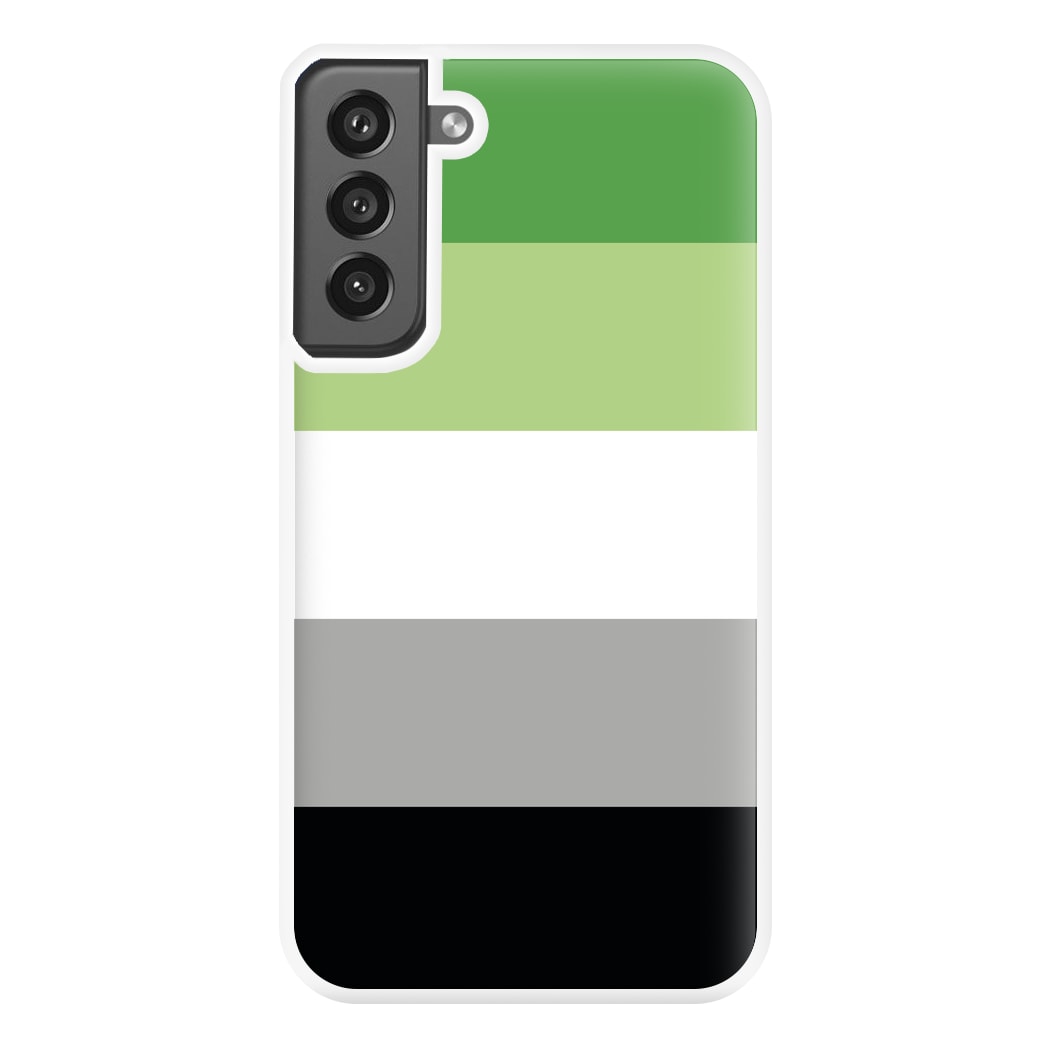 Aromantic Flag - Pride Phone Case for Galaxy S21FE