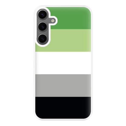 Aromantic Flag - Pride Phone Case for Galaxy S24FE