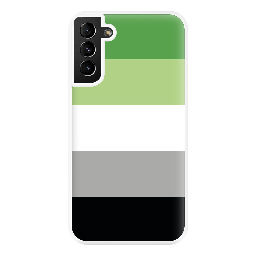 Aromantic Flag - Pride Phone Case for Galaxy S21 Plus