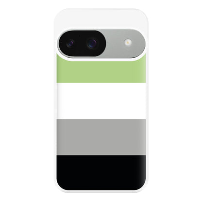 Aromantic Flag - Pride Phone Case for Google Pixel 9 / 9 Pro