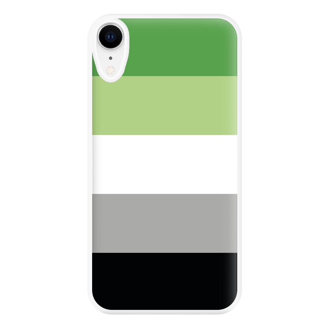 Aromantic Flag - Pride Phone Case for iPhone XR