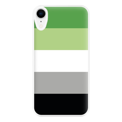 Aromantic Flag - Pride Phone Case for iPhone XR