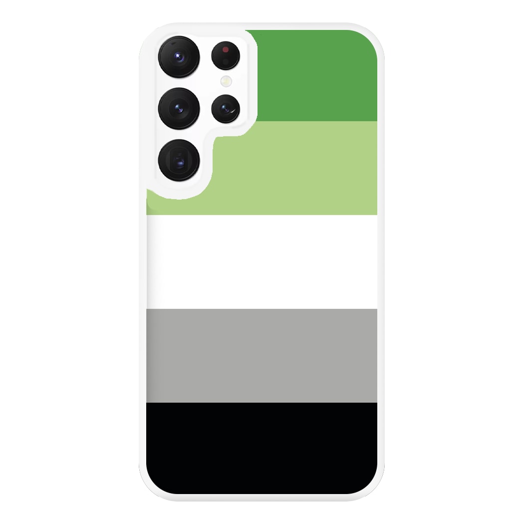 Aromantic Flag - Pride Phone Case for Galaxy S22 Ultra