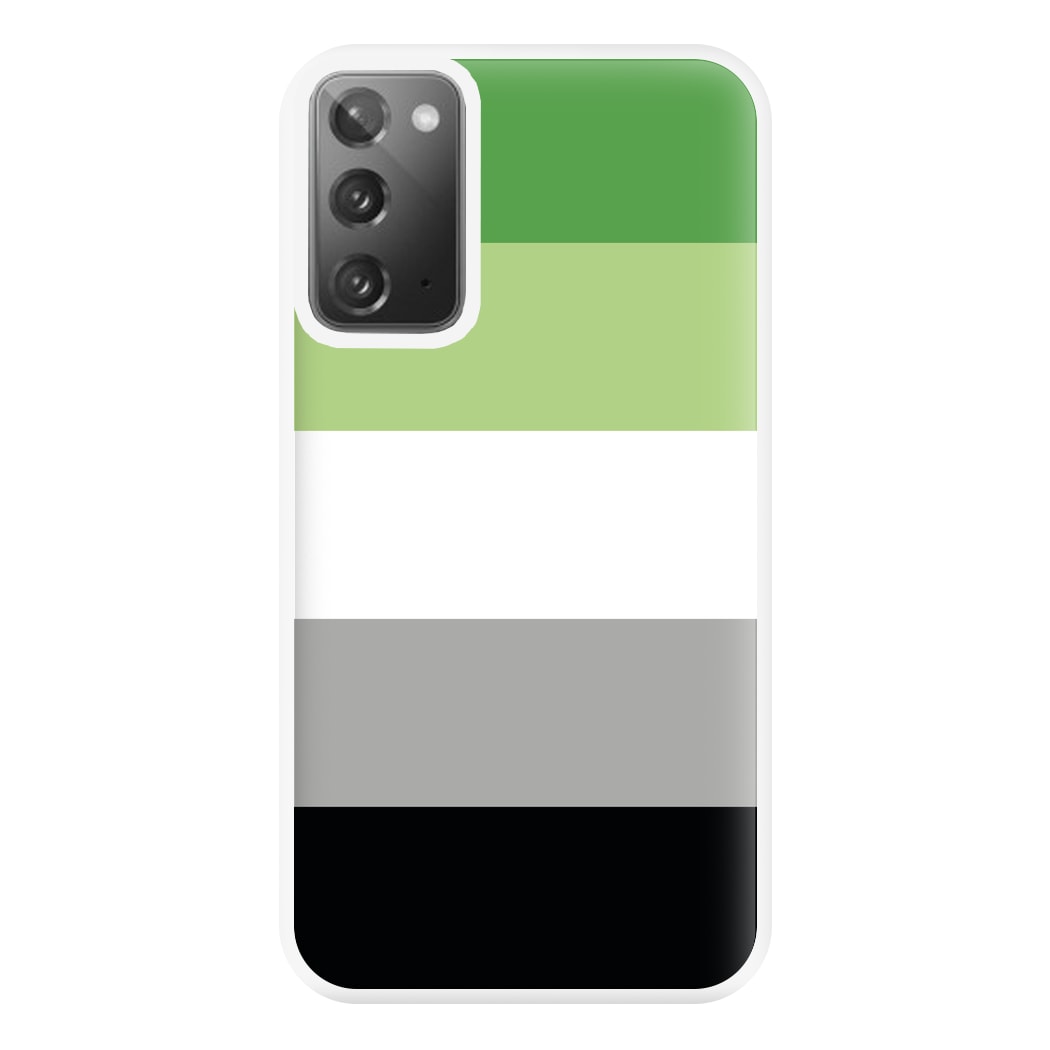 Aromantic Flag - Pride Phone Case for Galaxy Note 20 Ultra