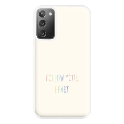 Follow Your Heart - Pride Phone Case for Galaxy Note 20 Ultra