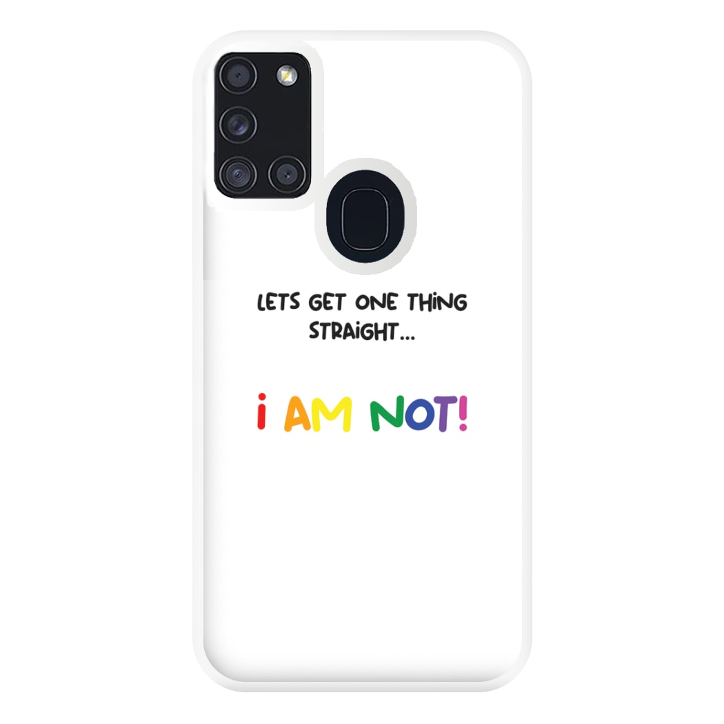 I Am Not - Pride Phone Case for Galaxy A21s