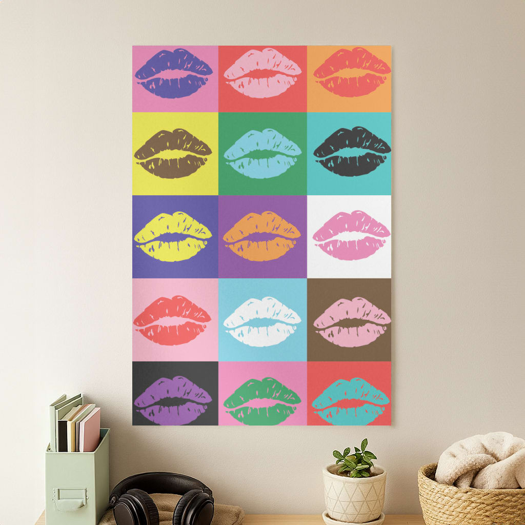 Lips Collage - Pride Poster