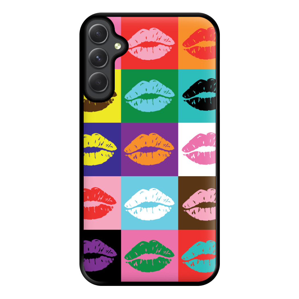 Lips Collage - Pride Phone Case for Galaxy A14