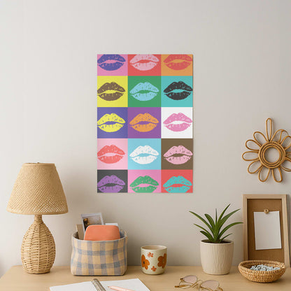 Lips Collage - Pride Art Print
