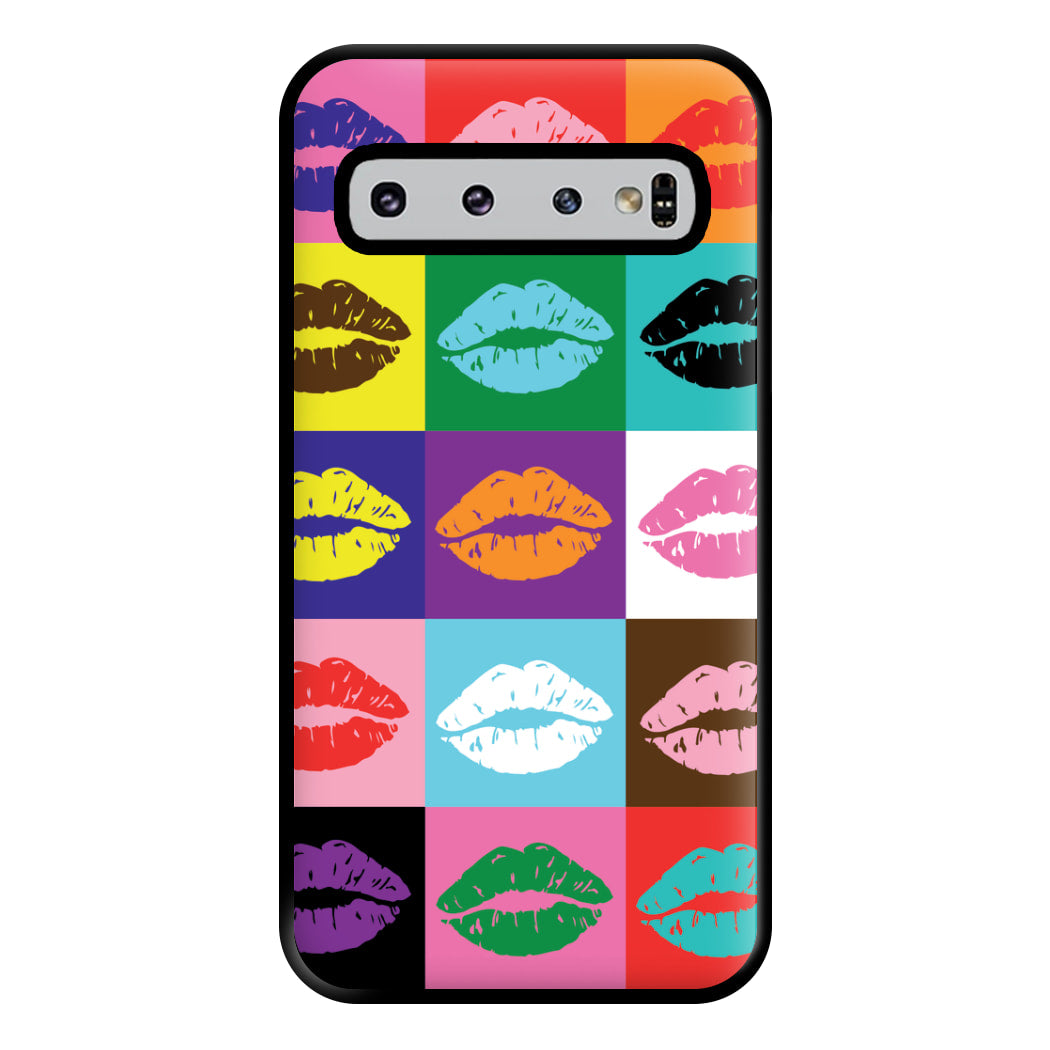 Lips Collage - Pride Phone Case for Galaxy S10 Plus