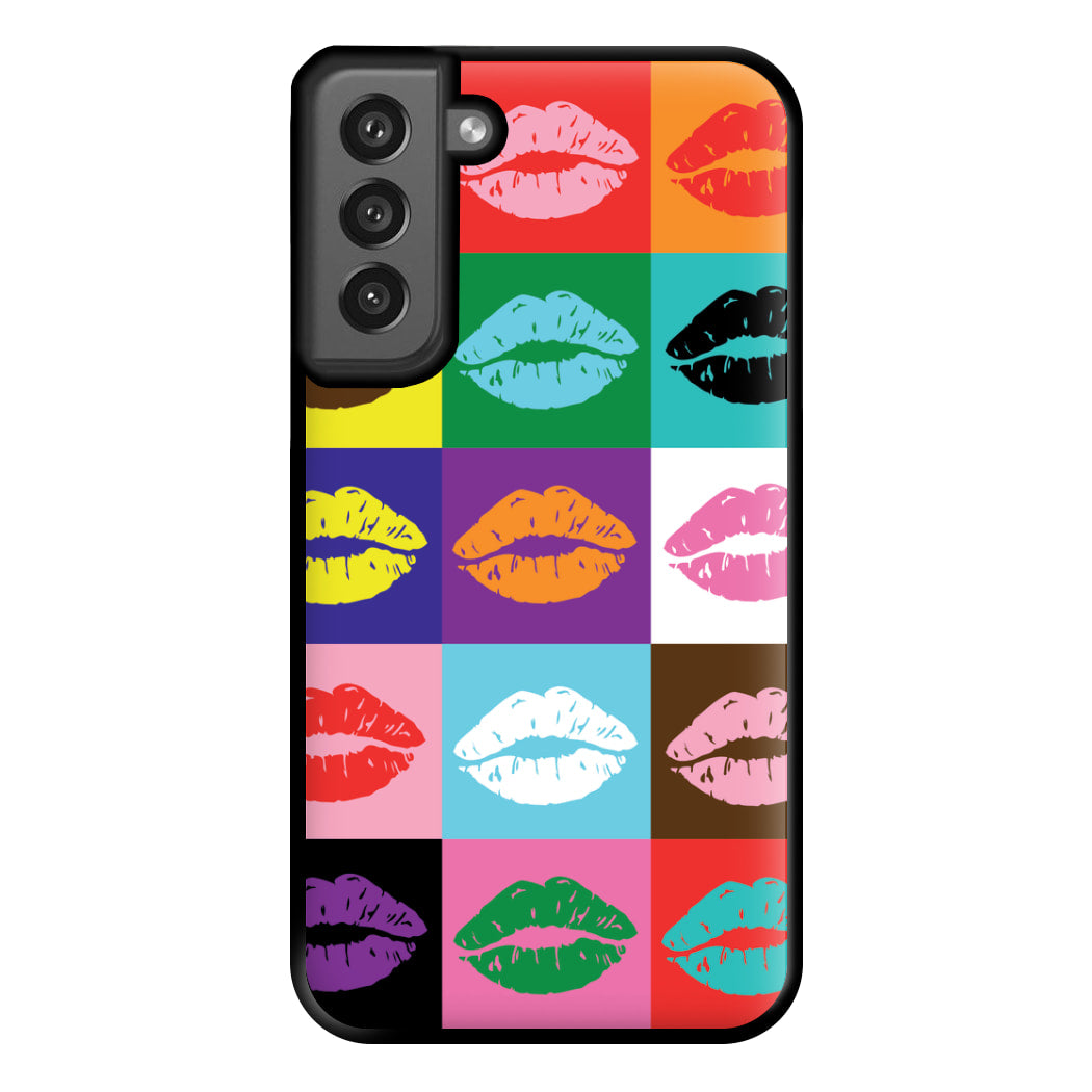 Lips Collage - Pride Phone Case for Galaxy S21FE