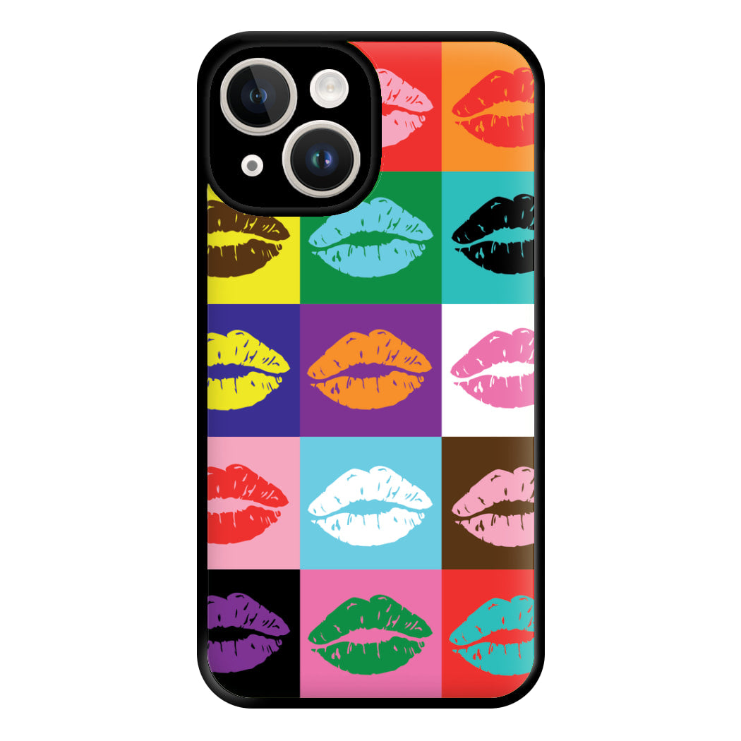 Lips Collage - Pride Phone Case for iPhone 14