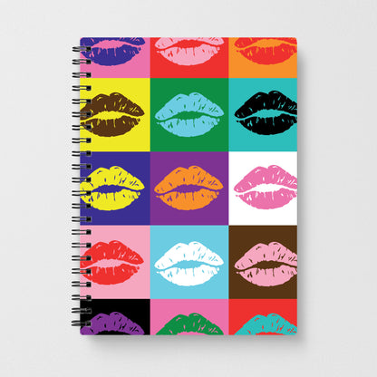 Lips Collage - Pride Notebook