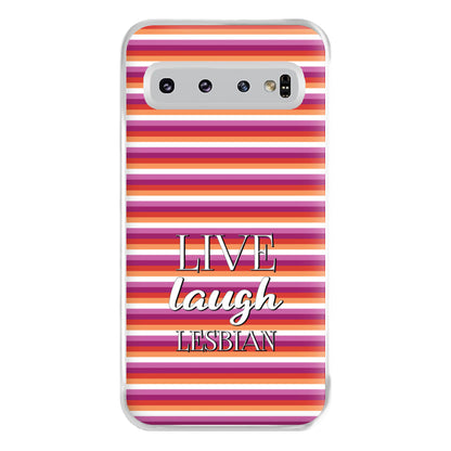 Live Laugh Lesbian - Pride Phone Case for Galaxy S10 Plus