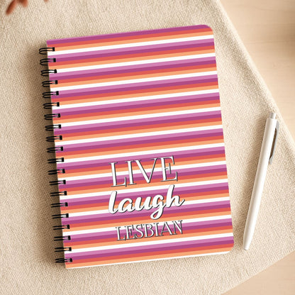 Live Laugh Lesbian - Pride Notepad