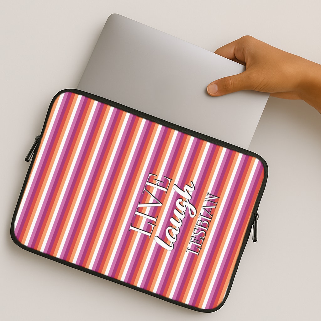 Live Laugh Lesbian - Pride MacBook Case