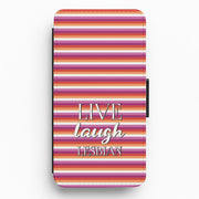 Live Laugh Lesbian - Pride Flip / Wallet Phone Case 1