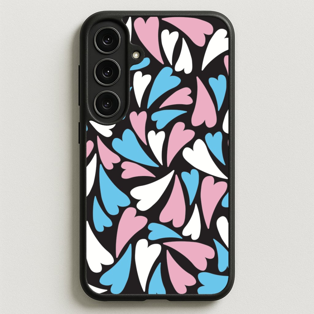 Transgender Hearts - Pride Phone Case for Galaxy S25FE