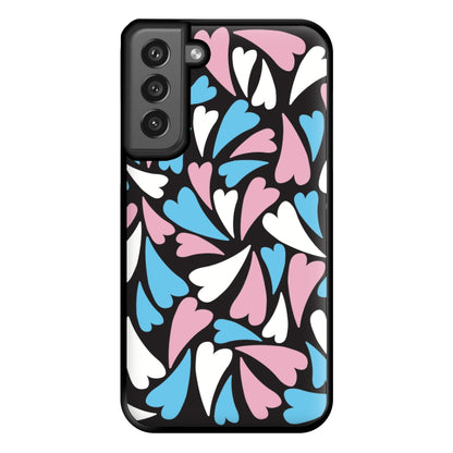 Transgender Hearts - Pride Phone Case for Galaxy S21FE