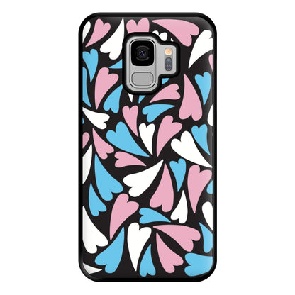 Transgender Hearts - Pride Phone Case for Galaxy S9 Plus