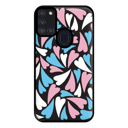 Transgender Hearts - Pride Phone Case for Galaxy A21s