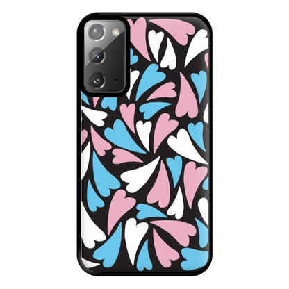 Transgender Hearts - Pride Phone Case for Galaxy Note 20 Ultra