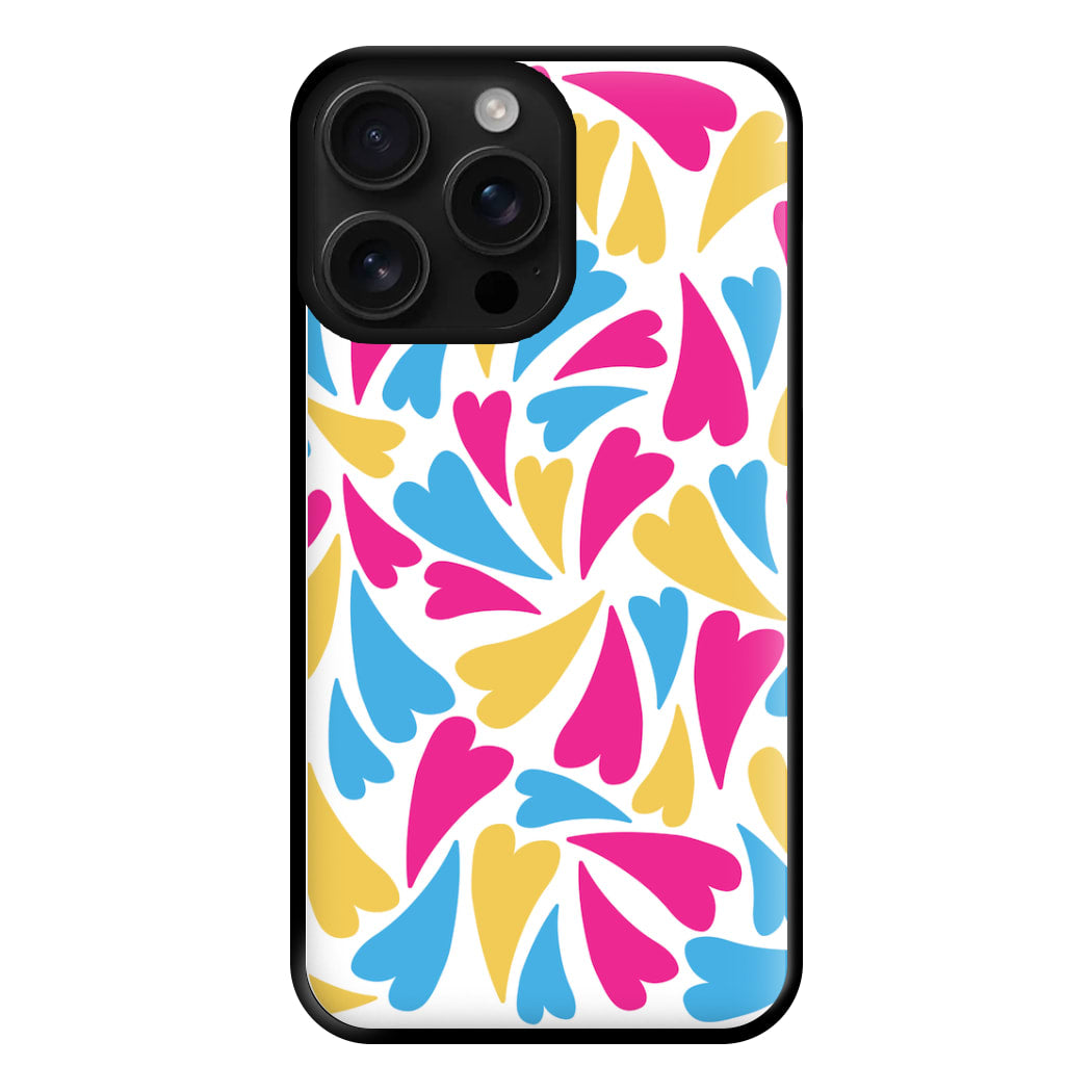 Pansexual Hearts - Pride Phone Case