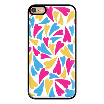 Pansexual Hearts - Pride Phone Case for iPhone 6 Plus / 7 Plus / 8 Plus