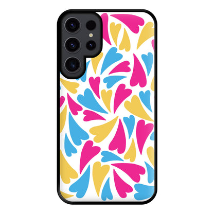 Pansexual Hearts - Pride Phone Case for Galaxy S23 Ultra