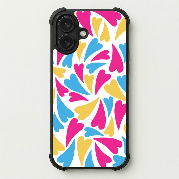 Pansexual Hearts - Pride Phone Case — Bumper case