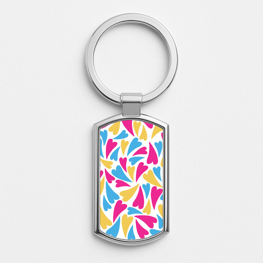 Pansexual Hearts - Pride Luxury Keyring