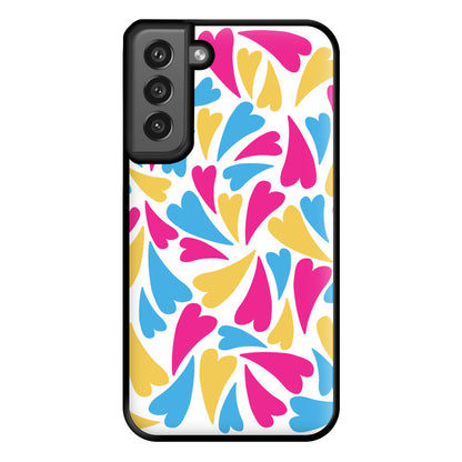 Pansexual Hearts - Pride Phone Case for Galaxy S21FE