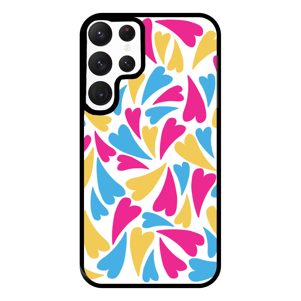 Pansexual Hearts - Pride Phone Case for Galaxy S22 Ultra