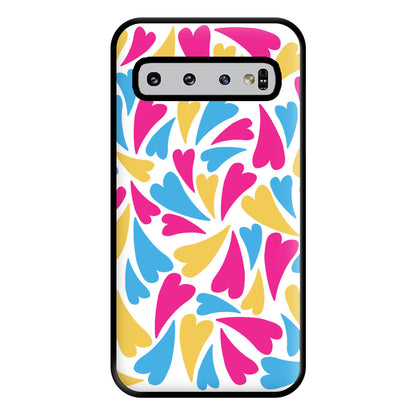 Pansexual Hearts - Pride Phone Case for Galaxy S10 Plus