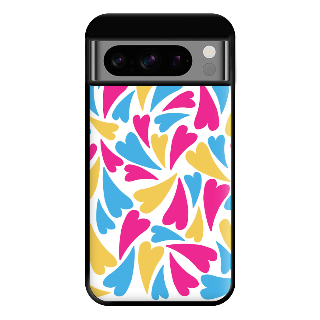 Pansexual Hearts - Pride Phone Case for Google Pixel 8 Pro