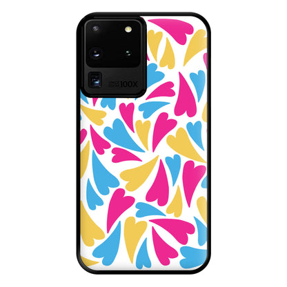 Pansexual Hearts - Pride Phone Case for Galaxy S20 Ultra