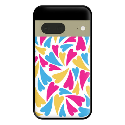 Pansexual Hearts - Pride Phone Case for Google Pixel 7a