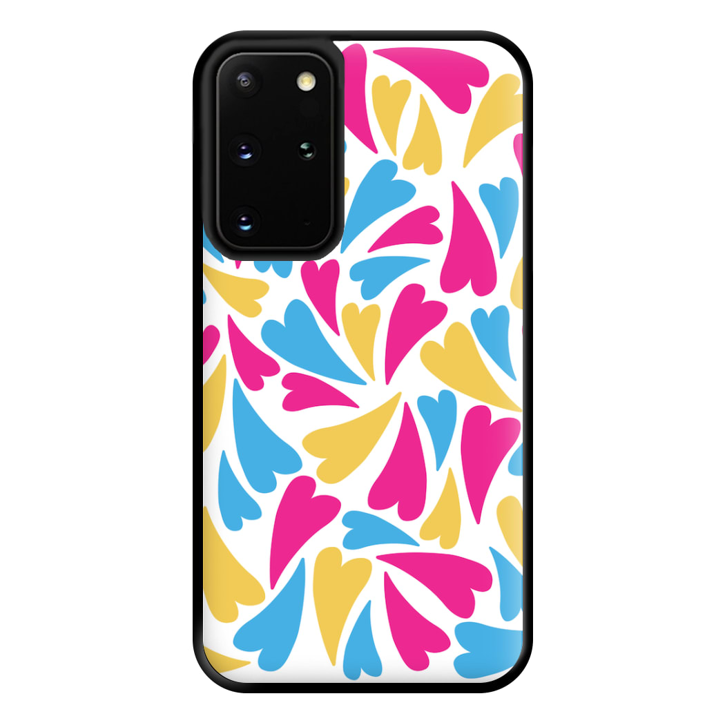 Pansexual Hearts - Pride Phone Case for Galaxy S20 Plus