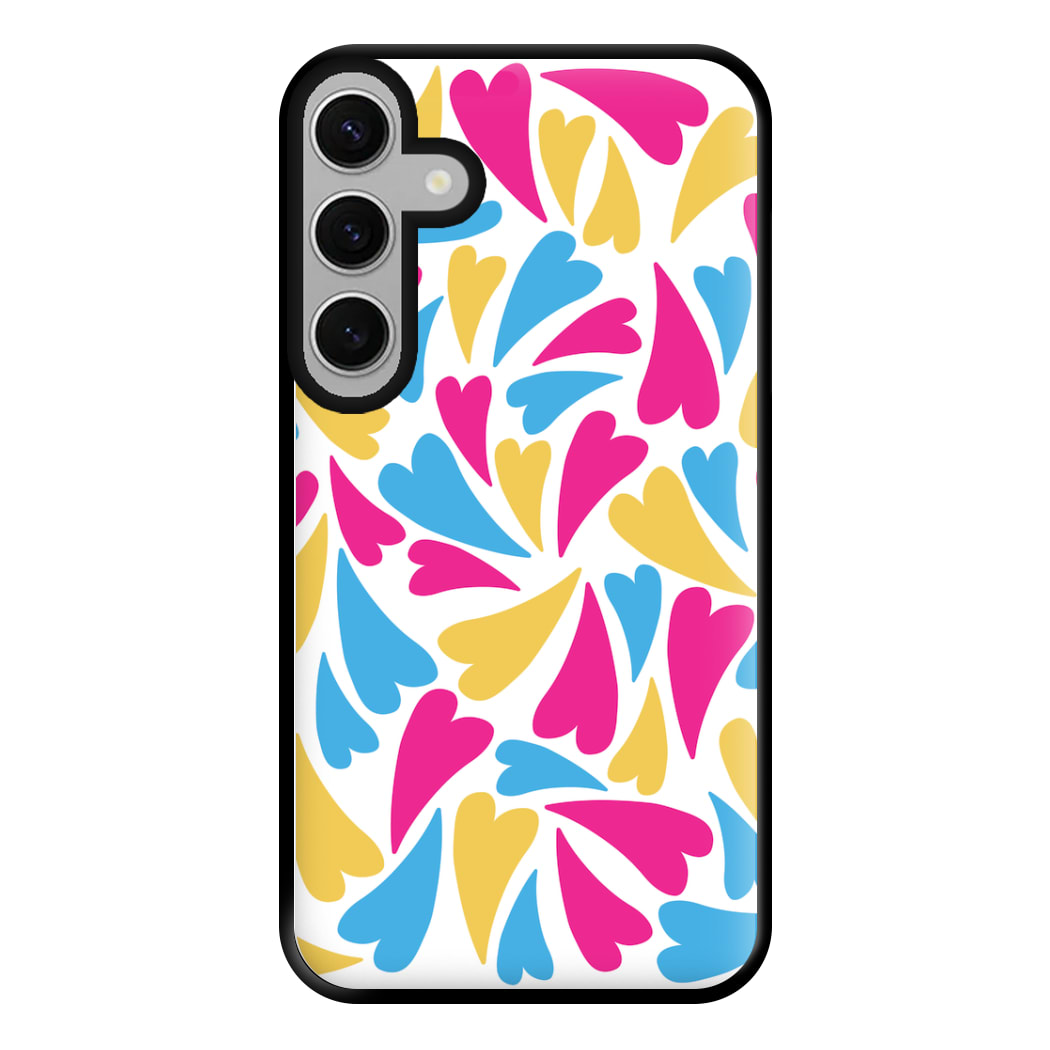 Pansexual Hearts - Pride Phone Case for Galaxy S24FE