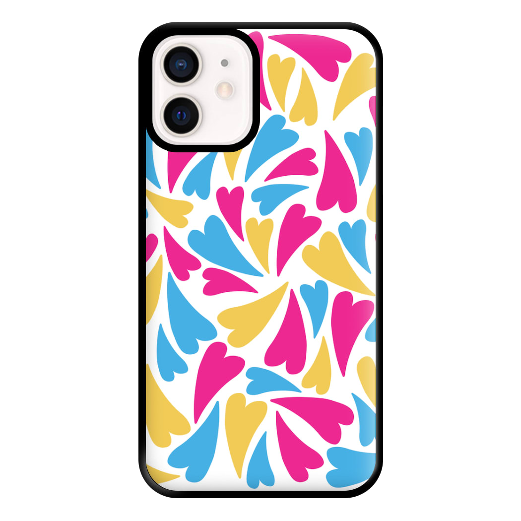 Pansexual Hearts - Pride Phone Case for iPhone 12 Mini