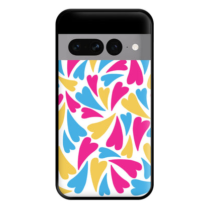 Pansexual Hearts - Pride Phone Case for Google Pixel 7 Pro