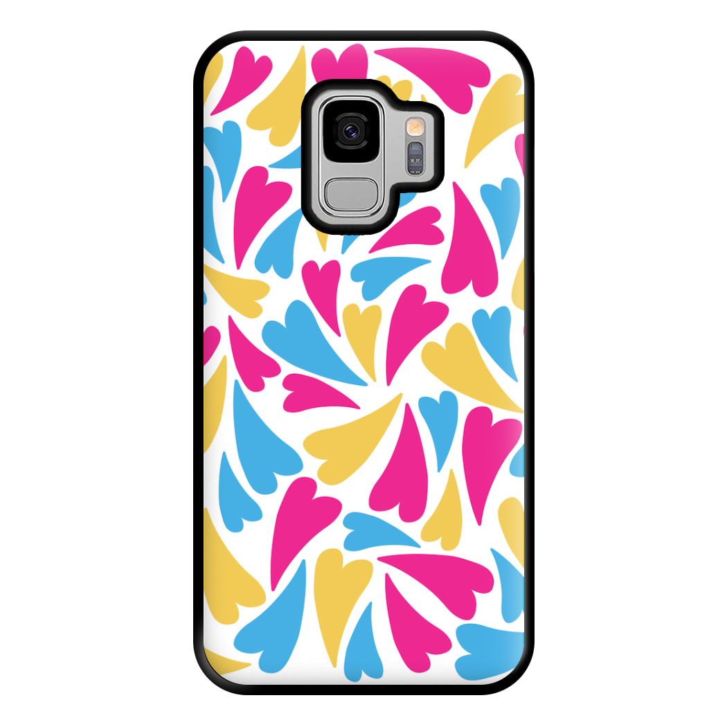 Pansexual Hearts - Pride Phone Case for Galaxy S9 Plus