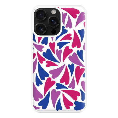 Bisexual Hearts - Pride Phone Case for iPhone 16 Pro Max