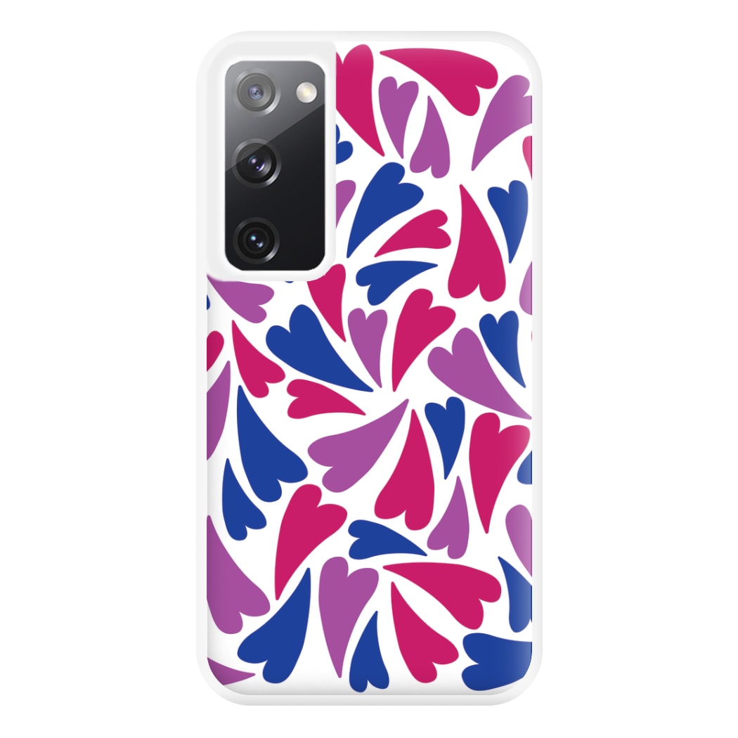 Bisexual Hearts - Pride Phone Case for Galaxy S20FE